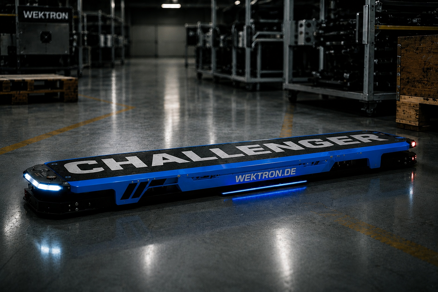 CHALLENGER in einer Industriehalle
